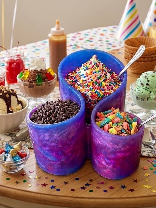 NORE’S NOVELTIES HANDCRAFTED DESIGNS Other - NORE’S NOVELTIES Handcrafted Home/ Office Desk Organizer “BUBBLE GUM”